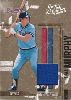 2004 Donruss Leather & Lumber - Materials Jersey Prime #14 Dale Murphy Front