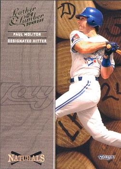 2004 Donruss Leather & Lumber - Naturals #N-4 Paul Molitor Front