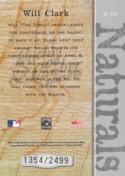 2004 Donruss Leather & Lumber - Naturals #N-10 Will Clark Back
