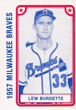 1980 TCMA 1957 Milwaukee Braves #006 Lew Burdette Front