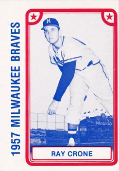 1980 TCMA 1957 Milwaukee Braves #008 Ray Crone Front