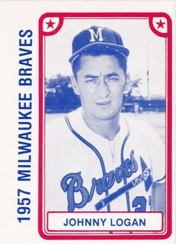1980 TCMA 1957 Milwaukee Braves #010 Johnny Logan Front