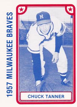 1980 TCMA 1957 Milwaukee Braves #016 Chuck Tanner Front