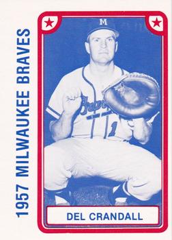 1980 TCMA 1957 Milwaukee Braves #025 Del Crandall Front