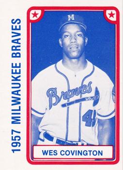 1980 TCMA 1957 Milwaukee Braves #026 Wes Covington Front