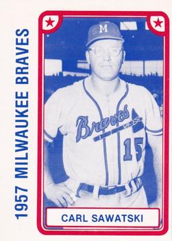1980 TCMA 1957 Milwaukee Braves #030 Carl Sawatski Front
