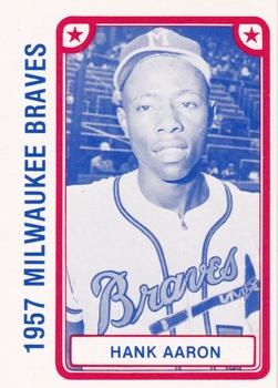 1980 TCMA 1957 Milwaukee Braves #032 Hank Aaron Front