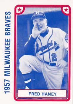 1980 TCMA 1957 Milwaukee Braves #038 Fred Haney Front
