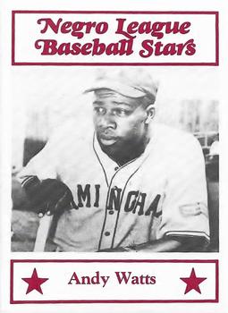 1984 Decathlon Negro League Baseball Stars #17 Andy Watts Front