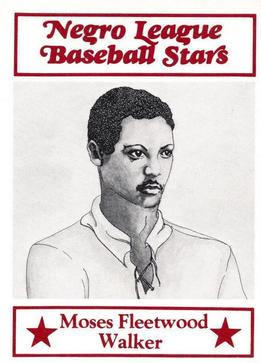 1984 Decathlon Negro League Baseball Stars #28 Moses Fleetwood Walker Front