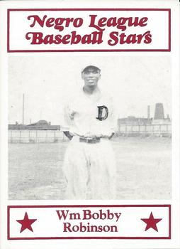 1984 Decathlon Negro League Baseball Stars #65 Wm Bobby Robinson Front