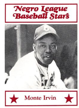 1984 Decathlon Negro League Baseball Stars #89 Monte Irvin Front