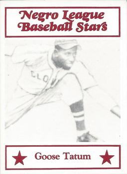 1984 Decathlon Negro League Baseball Stars #107 Goose Tatum Front