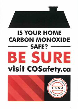 2015 Toronto Blue Jays Fire Safety #NNO Carbon Monoxide Safety Front