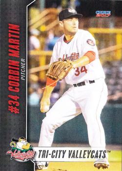 2017 Choice Tri-City ValleyCats Update #44 Corbin Martin Front