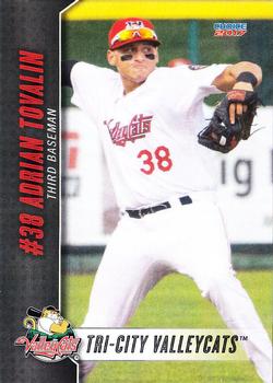 2017 Choice Tri-City ValleyCats Update #51 Adrian Tovalin Front