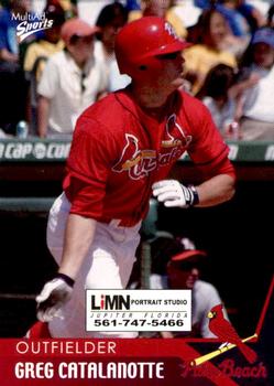 2004 MultiAd Palm Beach Cardinals #6 Greg Catalanotte Front