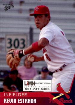 2004 MultiAd Palm Beach Cardinals #10 Kevin Estrada Front