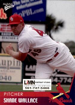 2004 MultiAd Palm Beach Cardinals #28 Shane Wallace Front