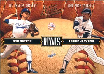 2004 Donruss Leather & Lumber - Rivals #LLR-4 Don Sutton / Reggie Jackson Front