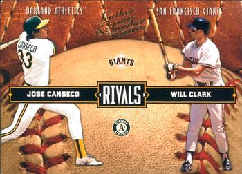 2004 Donruss Leather & Lumber - Rivals #LLR-29 Jose Canseco / Will Clark Front