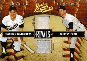 2004 Donruss Leather & Lumber - Rivals Materials #LLR-23 Whitey Ford / Harmon Killebrew Front