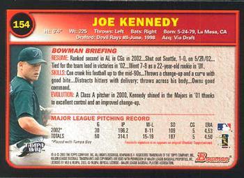 2003 Bowman #154 Joe Kennedy Back