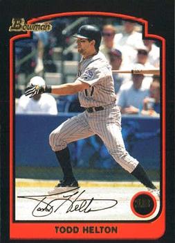 2003 Bowman #61 Todd Helton Front