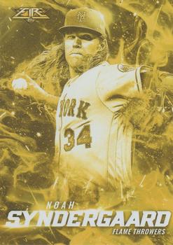 2017 Topps Fire - Flame Throwers Gold Minted #FT-8 Noah Syndergaard Front