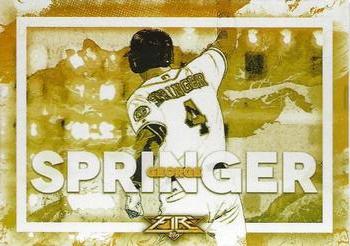 2017 Topps Fire - Walk It Off Gold Minted #WO-2 George Springer Front