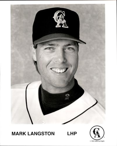 1993 California Angels Publicity Photos #NNO Mark Langston Front