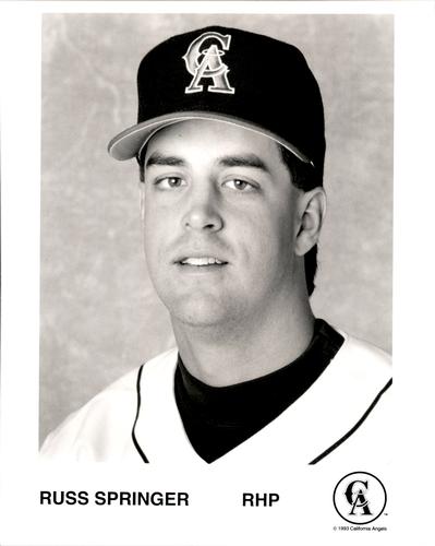 1993 California Angels Publicity Photos #NNO Russ Springer Front