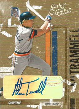 2004 Donruss Leather & Lumber - Signatures Silver #50 Alan Trammell Front
