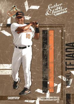 2004 Donruss Leather & Lumber - Silver #22 Miguel Tejada Front