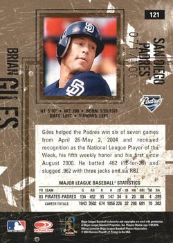 2004 Donruss Leather & Lumber - Silver #121 Brian Giles Back