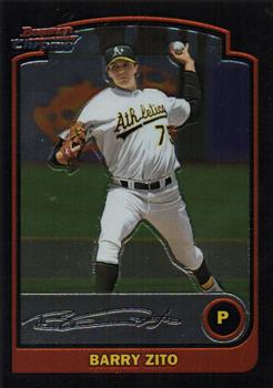 2003 Bowman Chrome #96 Barry Zito Front