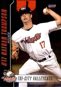 2017 Choice Tri-City ValleyCats #22 Nathan Thompson Front