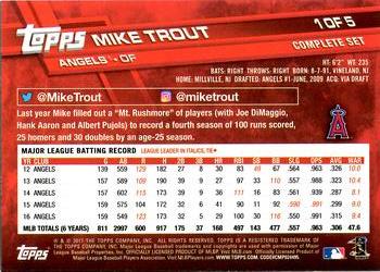 2017 Topps - Factory Set Bonus: All-Star Game #1 Mike Trout Back