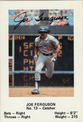 1980 Los Angeles Dodgers Police #NNO Joe Ferguson Front
