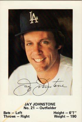 1980 Los Angeles Dodgers Police #NNO Jay Johnstone Front