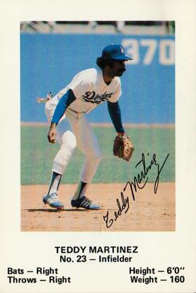 1980 Los Angeles Dodgers Police #NNO Teddy Martinez Front