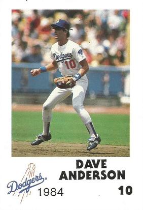 1984 Los Angeles Dodgers Police #NNO Dave Anderson Front