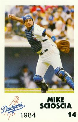 1984 Los Angeles Dodgers Police #NNO Mike Scioscia Front