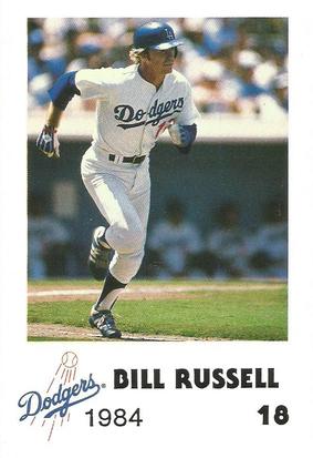1984 Los Angeles Dodgers Police #NNO Bill Russell Front