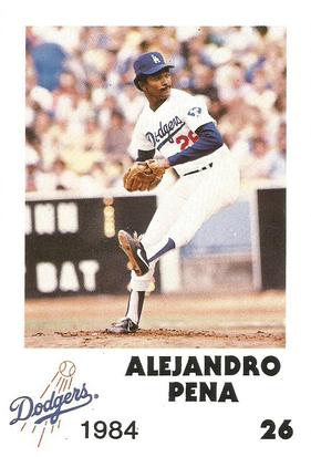 1984 Los Angeles Dodgers Police #NNO Alejandro Pena Front