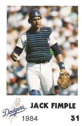 1984 Los Angeles Dodgers Police #NNO Jack Fimple Front