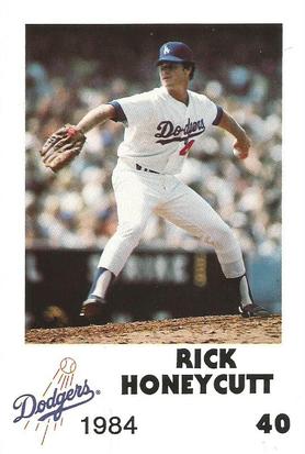 1984 Los Angeles Dodgers Police #NNO Rick Honeycutt Front