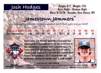 2011 Grandstand New York-Penn League All-Stars National League #NNO Josh Hodges Back