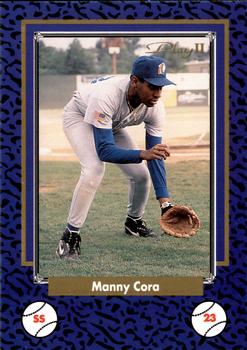 1993 Play II South Atlantic League All-Stars - Collector Series #12 Manny Cora Front