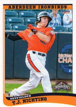 2017 Choice Aberdeen IronBirds #25 T.J. Nichting Front